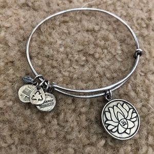 Alex and Ani Lotus Flower Bangle Bracelet